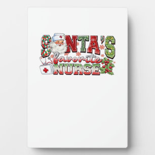 Santa's Favorite Nurse, Merry Nurse, Nurse Christm Plaque