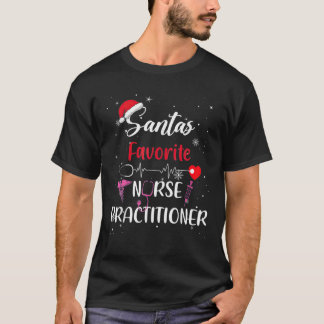 Santa's Favorite Nurse Practitioner Christmas T-Shirt