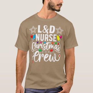 Santa's Favorite Nurse Xmas Light Santa Hat Christ T-Shirt