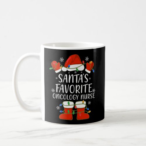 SantaS Favorite Oncology Nurse Santa Hat Christma Coffee Mug