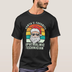 Santa's Favorite Ophthalmic Technician Christmas M T-Shirt
