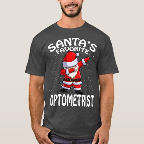 Santas Favorite Optometrist Christmas T_Shirt