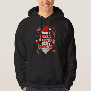 Santa's Favorite Pappou Christmas Santa Claus Ugly Hoodie