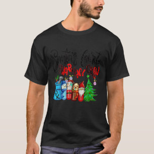 Santas Favorite Pharmacy Crew Christmas Pills Team T-Shirt