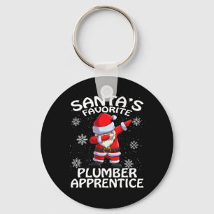 Santa's Favorite Plumber Apprentice Christmas  Keychain