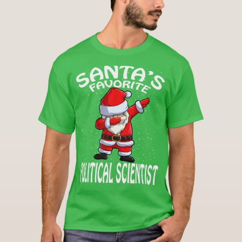 Santas Favorite Political Scientist Christmas T_Shirt