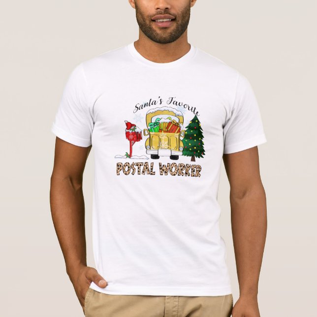 Santa's Favorite Postal Worker T-Shirt (Front)