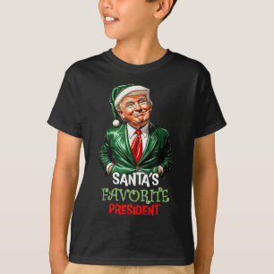 Santas Favorite President Funny Santa Trump 2024 T-Shirt