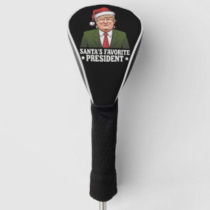 Santa's Favorite President Funny Trump Christmas Golf Head Cover
