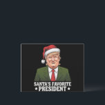 Santa's Favorite President Funny Trump Christmas Holiday Postcard<br><div class="desc">Santa's Favorite President Funny Trump Christmas</div>