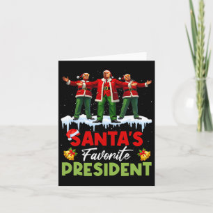 Santa's Favorite President Funny Trump Christmas X Card