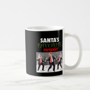 Santa's Favorite President Santa Trump Dance Funny Coffee Mug