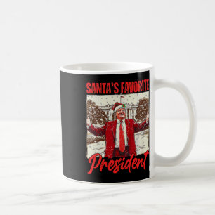 Santa's Favorite President Trump 2024 Christmas Fu Coffee Mug