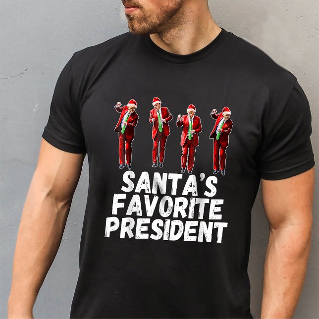 Santa's Favorite President Trump Dance Santa Hat T-Shirt (Creator Uploaded)