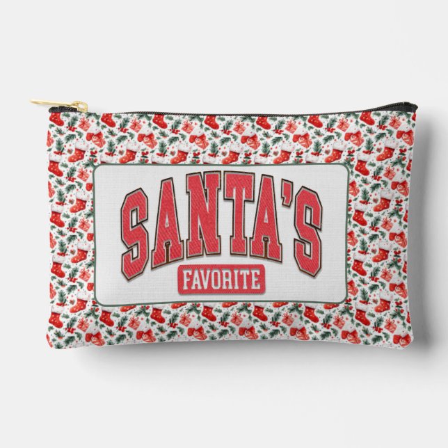 Santa's Favorite Print Cut Sew Bag (Front)