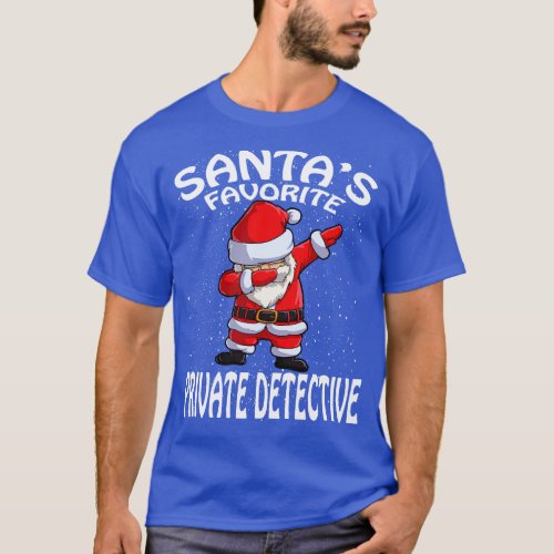 Santas Favorite Private Detective Christmas T_Shirt