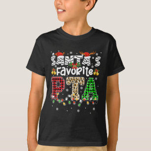 Santa's Favorite Pta Christmas Physical Therapist  T-Shirt