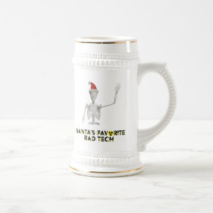 Santa's Favorite Rad Tech Beer Stein