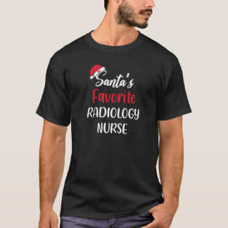 Santas Favorite Radiology Nurse Gift Christmas T-Shirt