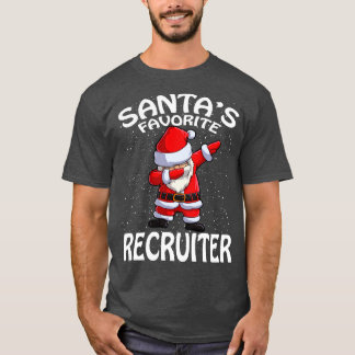 Santas Favorite Recruiter Christmas T-Shirt