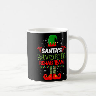 Santa's Favorite Rehab Team Elf Physical Therapy C Coffee Mug