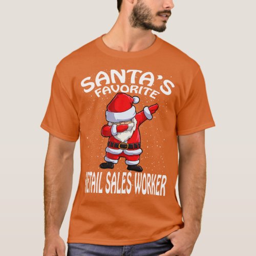 Santas Favorite Retail Sales Worker Christmas T_Shirt