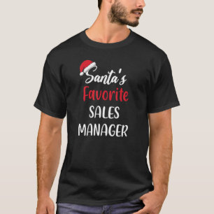 Santas Favorite Sales Manager Christmas Pajama T-Shirt
