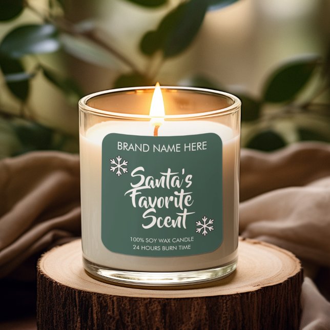 Santa's Favorite Scent | Modern Candle Labels (Creator Uploaded)
