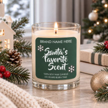 Santa's Favorite Scent | Modern Candle Labels