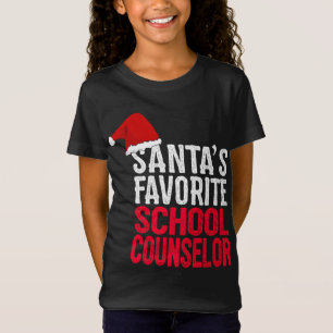 Santa's Favorite School Counselor Cute Christmas G T-Shirt