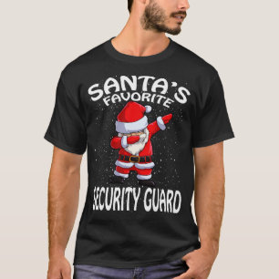 Santas Favorite Security Guard Christmas T-Shirt