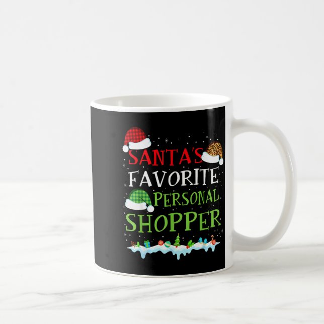 Santa's Favorite Shopper Fun Christmas Consultant  Coffee Mug (Right)