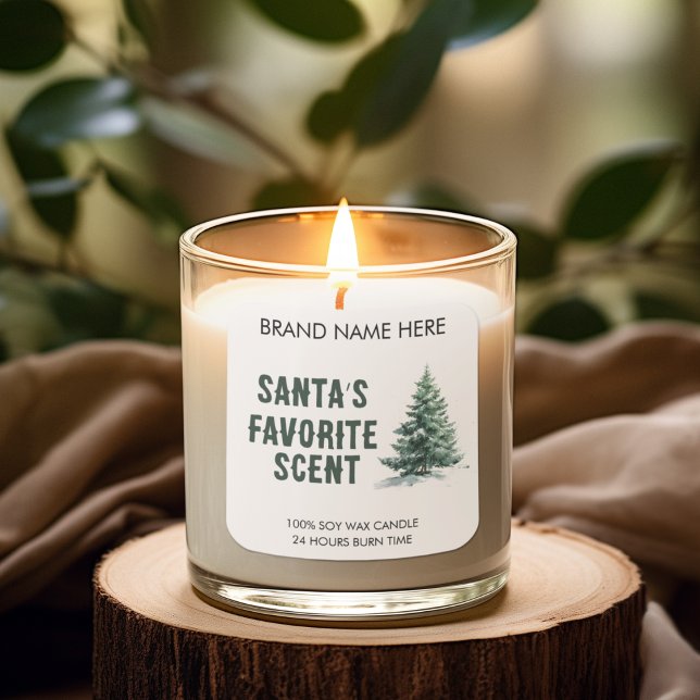 Santa's Favorite Smell | Modern Candle Labels (Creator Uploaded)