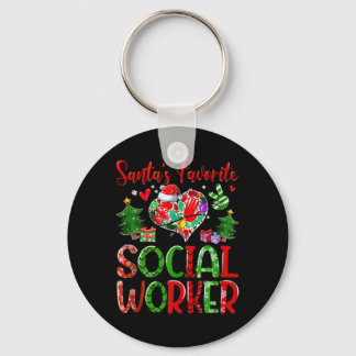 Santas Favorite Sogovernment Agencyl Worker Merry Keychain