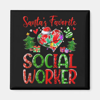 Santas Favorite Sogovernment Agencyl Worker Merry Magnet