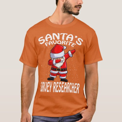 Santas Favorite Survey Researcher Christmas T_Shirt