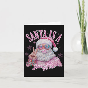 Santas Favorite Swifty Merry Christmas Groovy Xmas Card