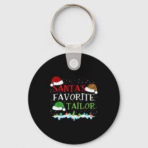 Santa's Favorite Tailor Fun Christmas Alterations  Keychain