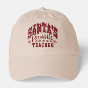 Santa's Favorite Teacher Christmas Hat