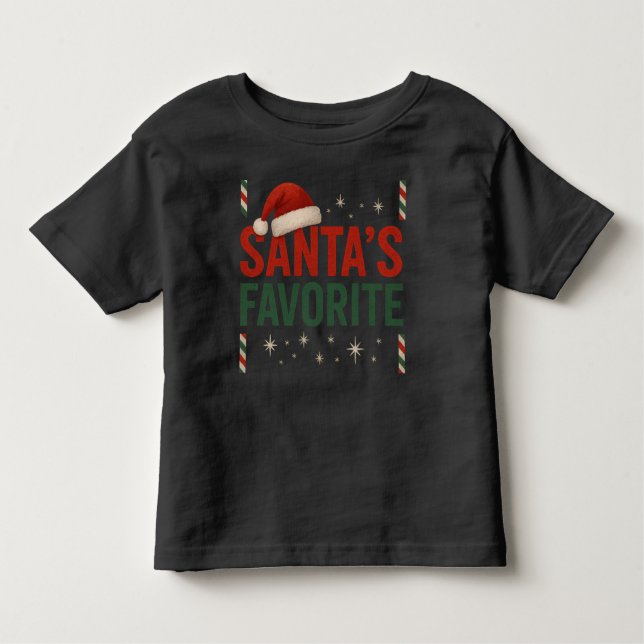 Santa's Favorite Toddler Top (Front)