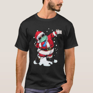 Santa's Favorite Violin Teacher Xmas Light Hat Chr T-Shirt