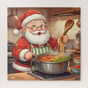 Santa's Festive Christmas Chef Jigsaw Puzzle