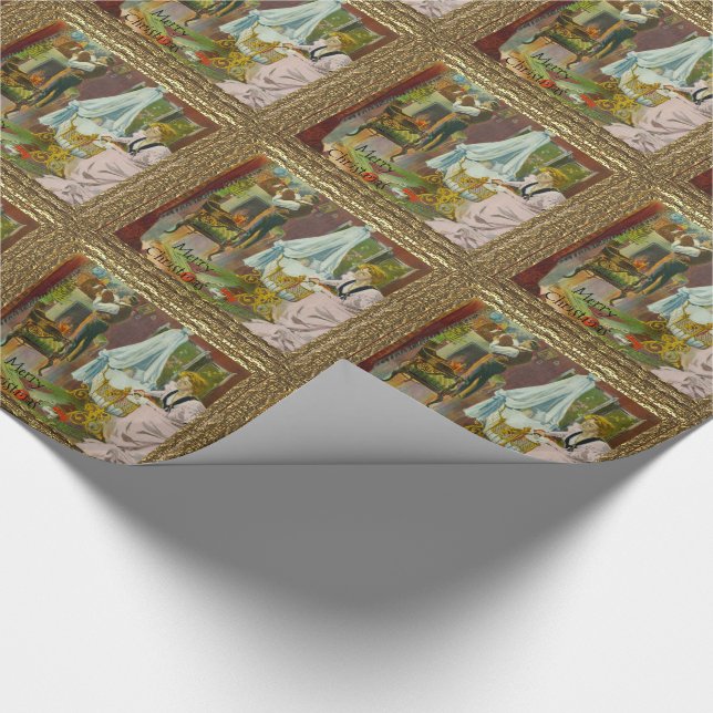 Santa's First Visit Wrapping Paper (Corner)