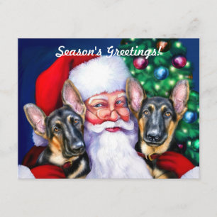 Santas German Shepherd Dogs Invitation