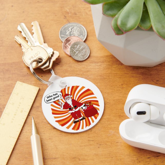 Santa's Gift Bag Keychain (Desk)