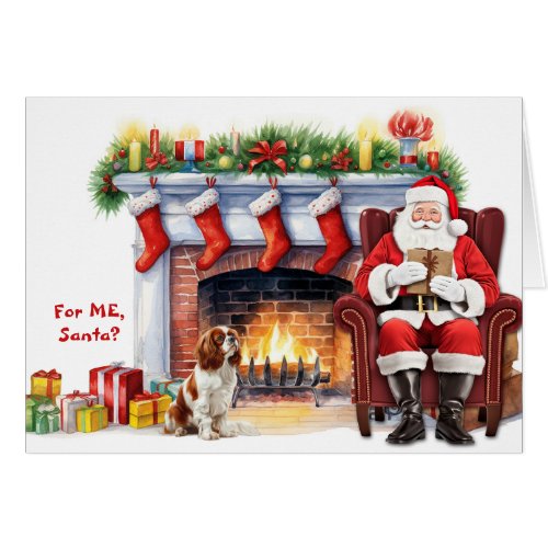 Santas Gift Cavalier King Charles Spaniel Holiday