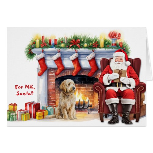 Santas Gift Goldendoodle Dog Christmas