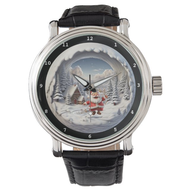 Santa's Gift Journey Winter Wristwatch (Front)