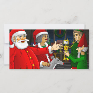 Santa's Gift Workshop Holiday Card