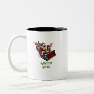 SANTA'S GIFTS: SPECTACULAR TAZA. Two-Tone COFFEE MUG